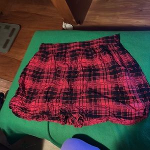 Eye candy skort with half zip in the back.